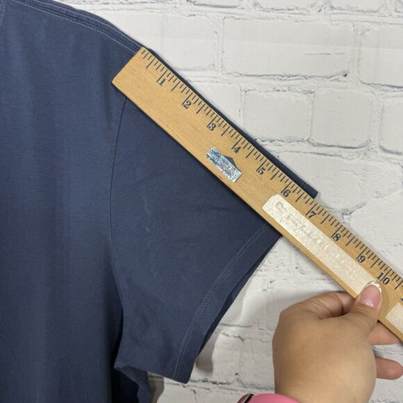 Life Is Good Shirt Blouse Women XL Crusher Life Blue Camp fire Outdoor Hiking - Picture 6 of 8